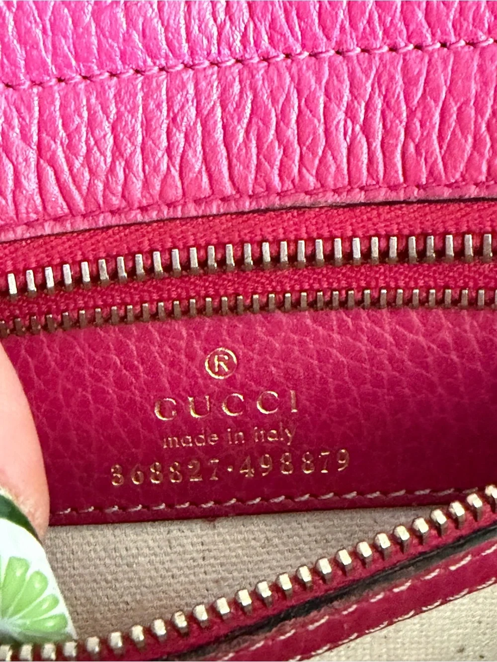 Gucci Fuchsia Leather Satchel with Detachable Strap